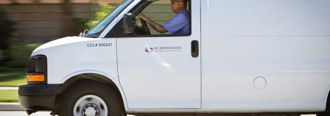 KIC Refrigeration service vehicle serving Lindstrom area